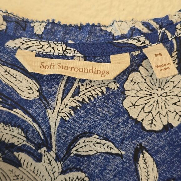 Soft surroundings tiered floral dress size small - Picture 4 of 7